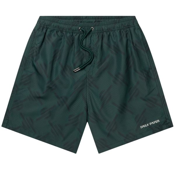 Daily Paper Dotted Monogram Zwembroek Donker Groen