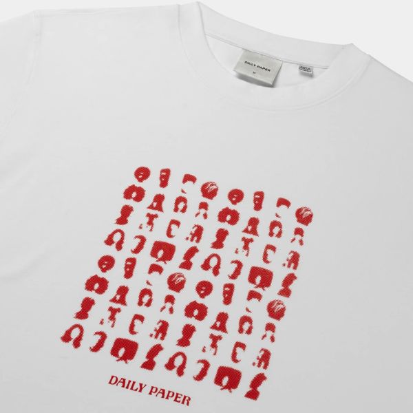 Daily Paper Hair Grid T-shirt Wit