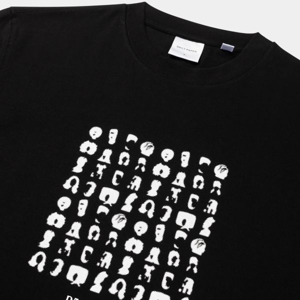 Daily Paper Hair Grid T-shirt Zwart
