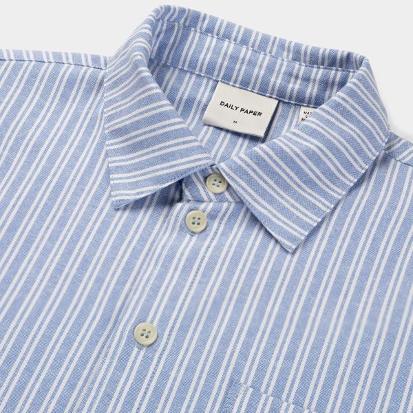 Daily Paper Stripe Overhemd Blauw