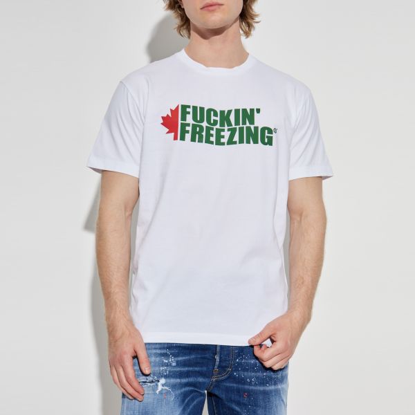 Dsquared2 Freezing T-shirt Wit