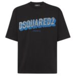 Dsquared2 Loose Fit 3D T-shirt Zwart