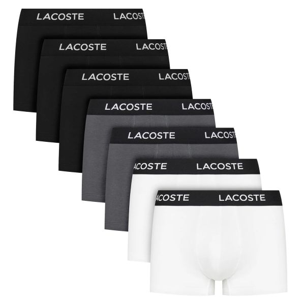 Lacoste Stretch 7-Pack Boxer Wit/Grijs/Zwart