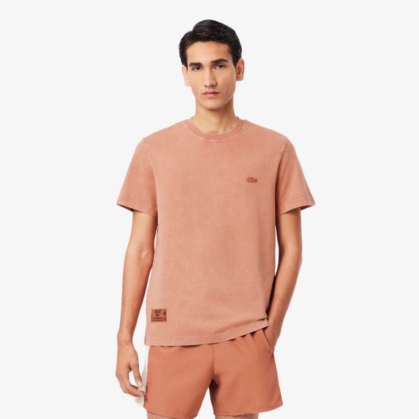 Lacoste Washed Heavy T-shirt Peach