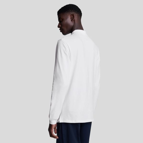 Lyle & Scott Longsleeve Polo Wit