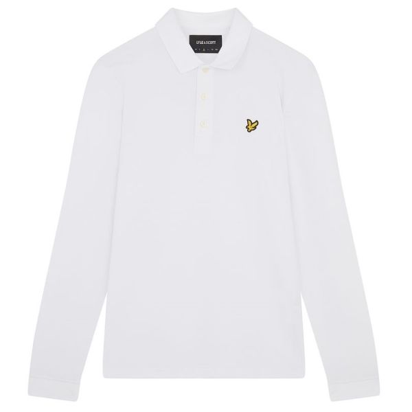 Lyle & Scott Longsleeve Polo Wit