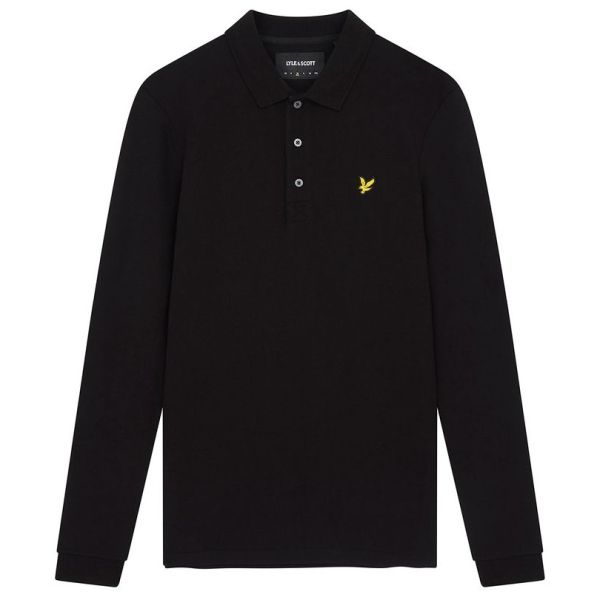 Lyle & Scott Longsleeve Polo Zwart