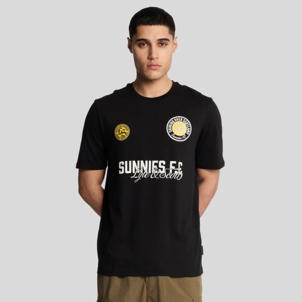 Lyle & Scott Sunnies FC Graphic T-shirt Zwart