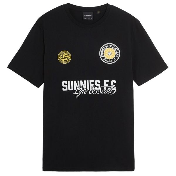 Lyle & Scott Sunnies FC Graphic T-shirt Zwart