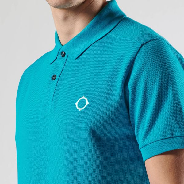 Ma.strum Pique Polo Blauw