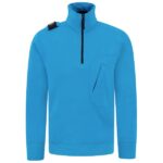 Ma.strum Edge Quarter Zip Sweater Blauw