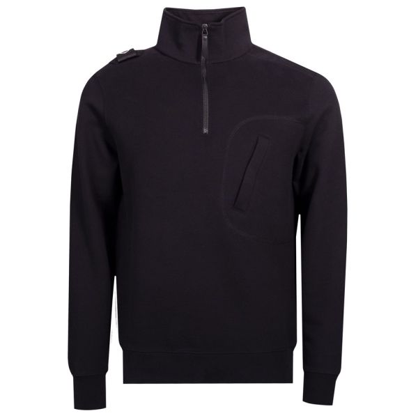 Ma.strum Edge Quarter Zip Sweater Zwart
