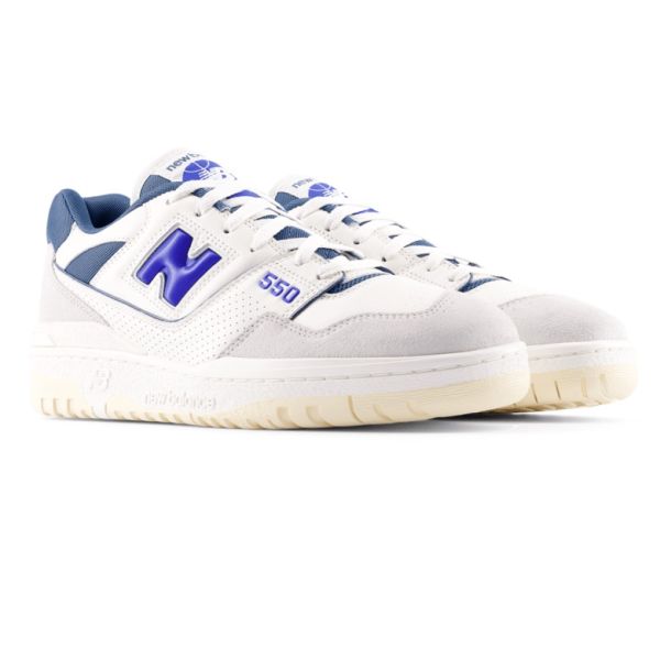 New Balance 550 Sneaker Off White/Blauw