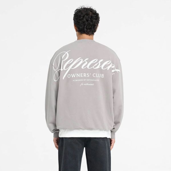 Represent Owners Club Script Sweater Grijs