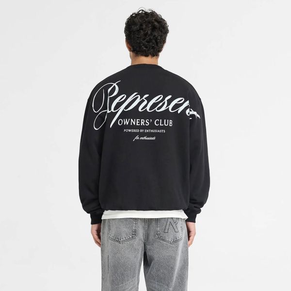 Represent Owners Club Script Sweater Zwart