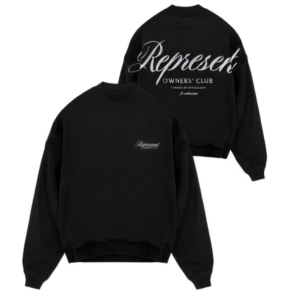 Represent Owners Club Script Sweater Zwart