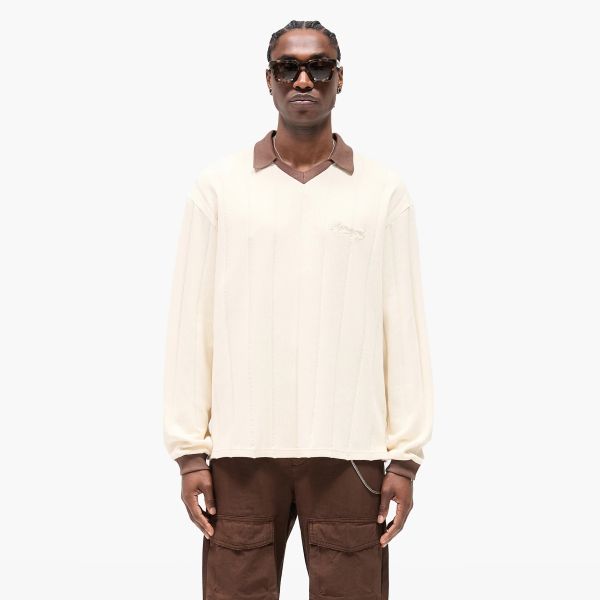 Represent Retro Football Longsleeve T-shirt Off White