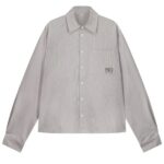 Saint Blanc Applique Button Overhemd Grijs