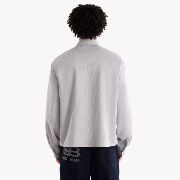 Saint Blanc Applique Button Overhemd Grijs