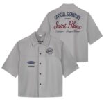 Saint Blanc Boxy Chain Overshirt Grijs