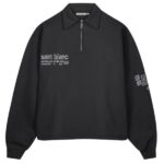 Saint Blanc Dynamic Quarter Zip Sweater Zwart