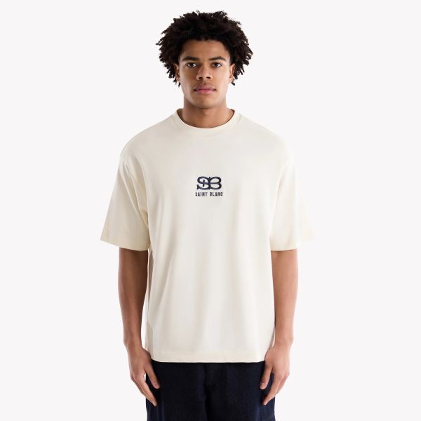 Saint Blanc Monogram T-shirt Off White