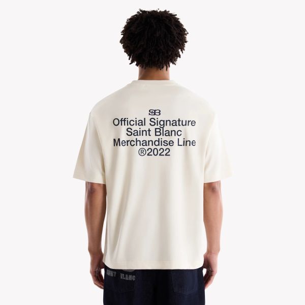 Saint Blanc Monogram T-shirt Off White