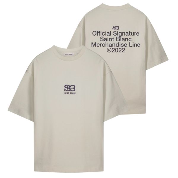 Saint Blanc Monogram T-shirt Off White