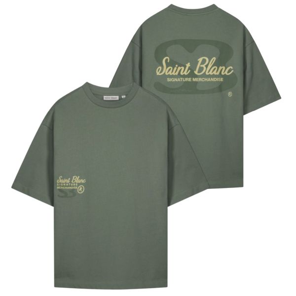 Saint Blanc Signature T-shirt Donker Groen