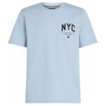 Tommy Hilfiger Script NYC T-shirt Licht Blauw