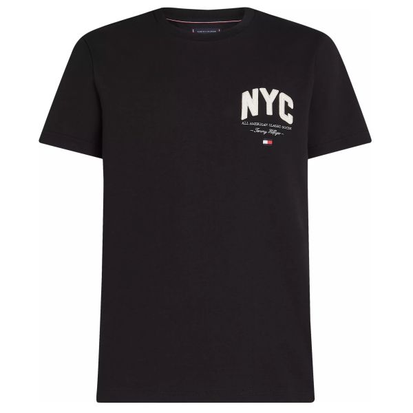 Tommy Hilfiger Script NYC T-shirt Zwart