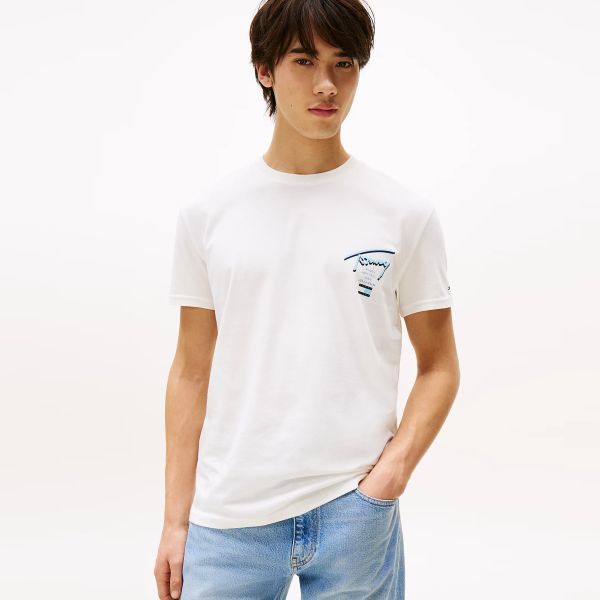 Tommy Jeans Signature City T-shirt Wit
