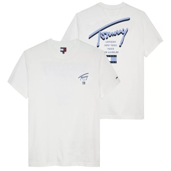 Tommy Jeans Signature City T-shirt Wit