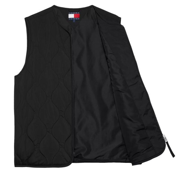 Tommy Jeans Quilted Vest Zwart
