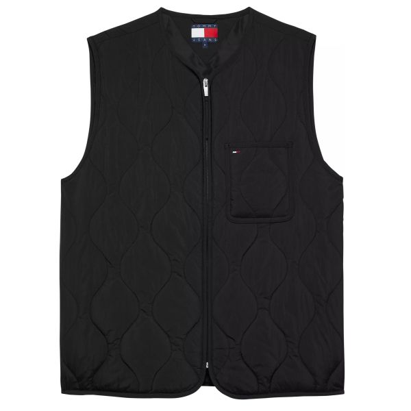Tommy Jeans Quilted Vest Zwart