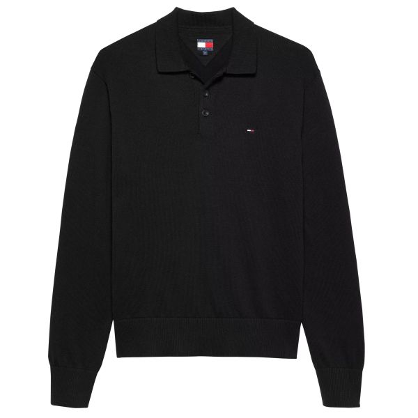 Tommy Jeans Tommy Hilfiger Polo Zwart Tommy Hilfiger Zwart Textiel