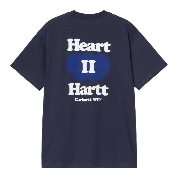 Carhartt WIP Heart II Hartt T-shirt Donker Blauw