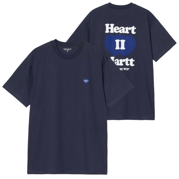 Carhartt WIP Heart II Hartt T-shirt Donker Blauw