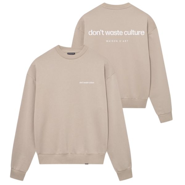 Don't Waste Culture Matt Sweater Beige