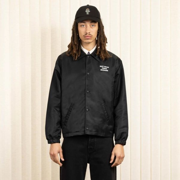 Drôle De Monsieur Slogan Vest Zwart