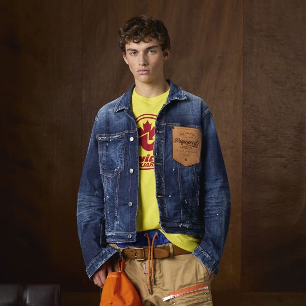 Dsquared2 Over Spijkerjas Donker Blauw