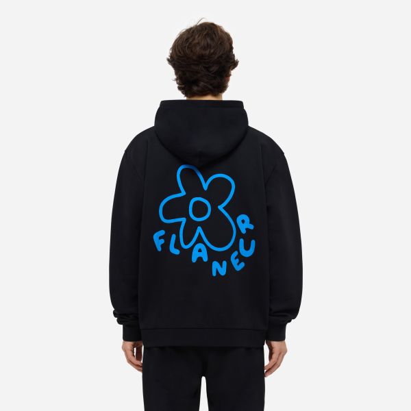 Flâneur Blossom Hoodie Zwart
