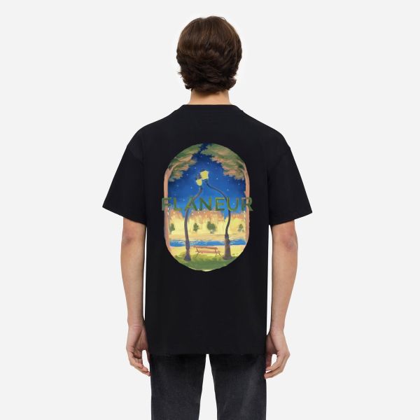Flâneur Lanterns Of Love T-shirt Zwart