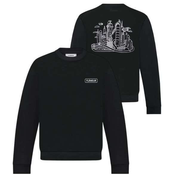 Flâneur Metropolis Sweater Zwart