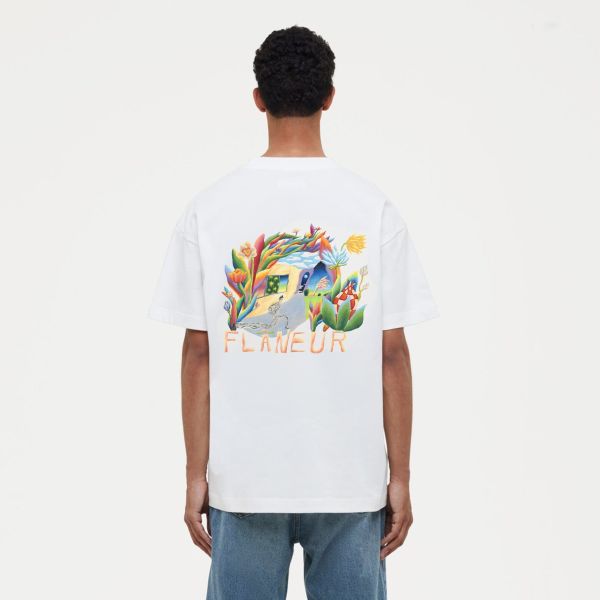 Flâneur Passage Of Time T-shirt Wit