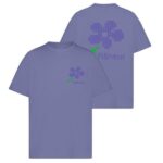 Flâneur Pixel Flower T-shirt Paars