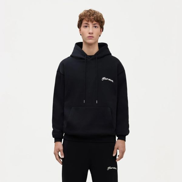 Flâneur Signature Hoodie Zwart