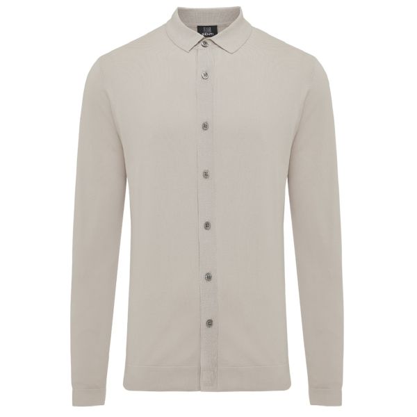 Genti Fresno Skin Fit Overhemd Beige