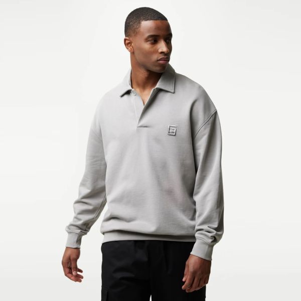 Genti Monogram Longsleeve Polo Grijs