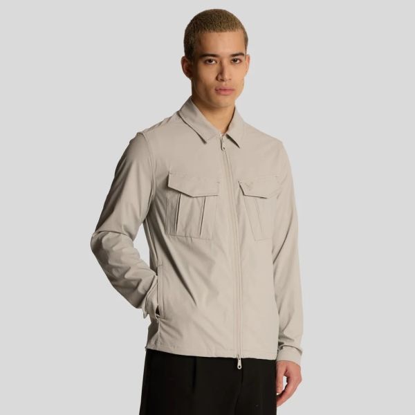 Lyle & Scott Nylon Pocket Overshirt Grijs